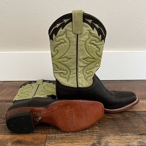 NWOT Stetson Handmade Leather Women’s Cowboy Boots